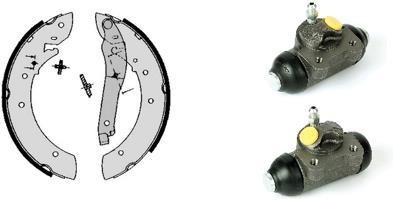 Brembo H 61 026 Brake shoes with cylinders, set H61026: Buy near me in Poland at 2407.PL - Good price!