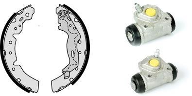 Brembo H 83 014 Brake shoes with cylinders, set H83014: Buy near me in Poland at 2407.PL - Good price!