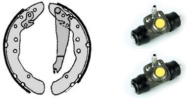 Brembo H 85 035 Brake shoes with cylinders, set H85035: Buy near me in Poland at 2407.PL - Good price!