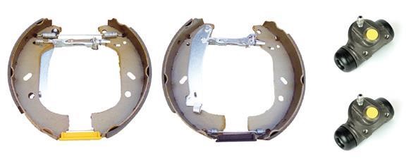 Brembo K 23 033 Brake shoes with cylinders, set K23033: Buy near me in Poland at 2407.PL - Good price!