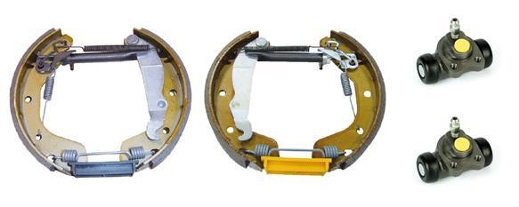 Brembo K 59 029 Brake shoes with cylinders, set K59029: Buy near me in Poland at 2407.PL - Good price!