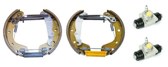 Brembo K 59 045 Brake shoes with cylinders, set K59045: Buy near me in Poland at 2407.PL - Good price!