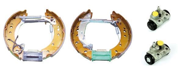 Brembo K 61 079 Brake shoes with cylinders, set K61079: Buy near me in Poland at 2407.PL - Good price!