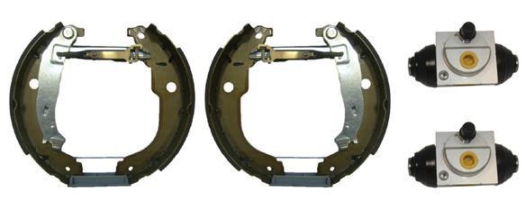 Brembo K 61 086 Brake shoes with cylinders, set K61086: Buy near me in Poland at 2407.PL - Good price!
