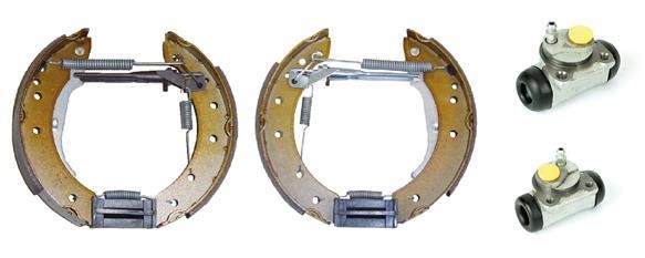 Brembo K 68 066 Brake shoes with cylinders, set K68066: Buy near me in Poland at 2407.PL - Good price!