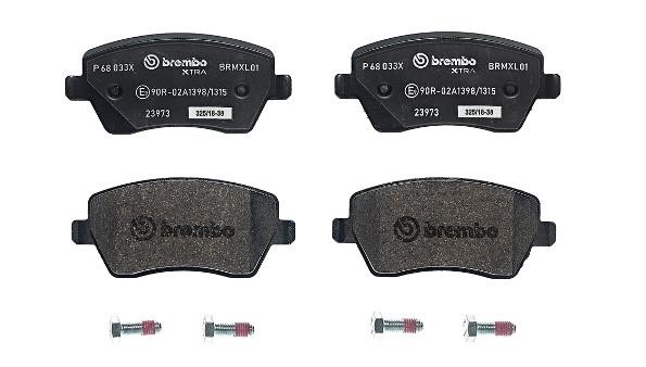 BREMBO XTRA disc brake pads, set Brembo P 68 033X