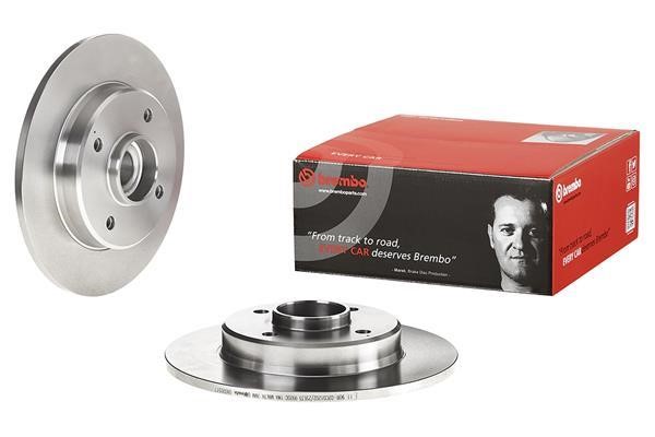 Brembo 08.D205.17 Unventilated brake disc 08D20517: Buy near me in Poland at 2407.PL - Good price!