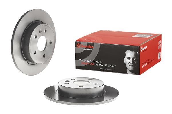 Brembo 08.D225.11 Rear brake disc, non-ventilated 08D22511: Buy near me in Poland at 2407.PL - Good price!