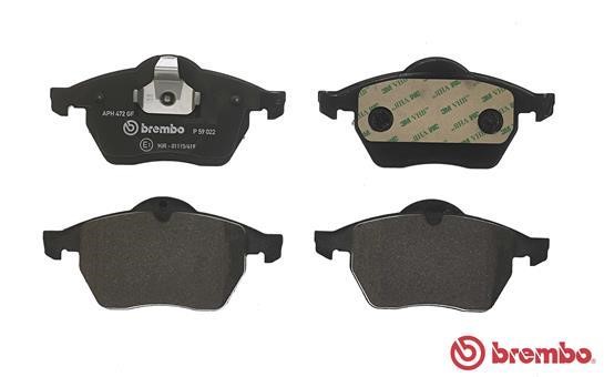 Brake Pad Set, disc brake Brembo P 59 022