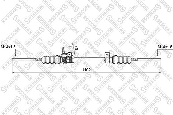 Stellox 00-35003-SX Рейка рулевая 0035003SX: Отличная цена - Купить в Польше на 2407.PL!