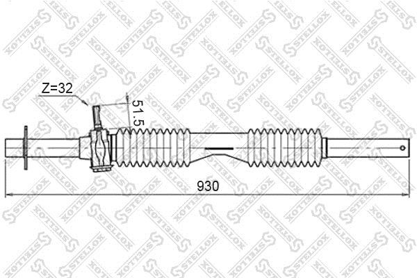 Stellox 00-35008-SX Steering rack 0035008SX: Buy near me in Poland at 2407.PL - Good price!