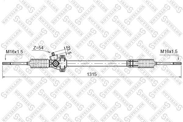 Stellox 00-35010-SX Steering rack 0035010SX: Buy near me in Poland at 2407.PL - Good price!