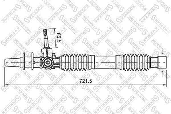 Stellox 00-35019-SX Steering rack 0035019SX: Buy near me in Poland at 2407.PL - Good price!