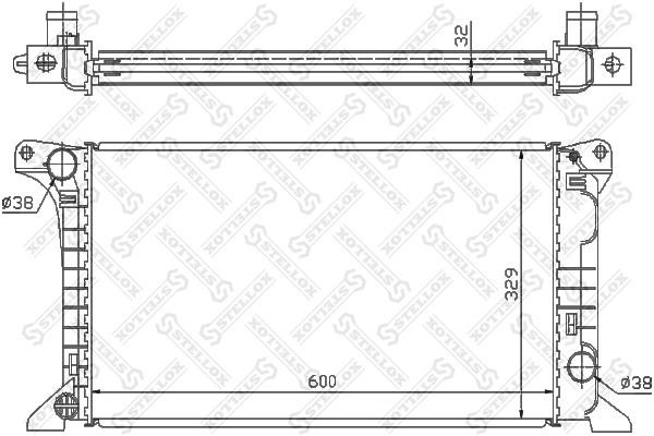 Stellox 10-25090-SX Radiator, engine cooling 1025090SX: Buy near me in Poland at 2407.PL - Good price!