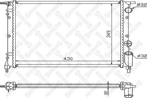 Stellox 10-25106-SX Kühler motorkühlung 1025106SX: Kaufen Sie zu einem guten Preis in Polen bei 2407.PL!