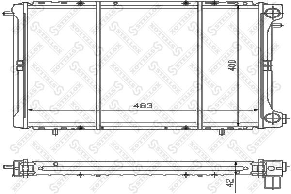 Stellox 10-25232-SX Радіатор охолодження двигуна 1025232SX: Приваблива ціна - Купити у Польщі на 2407.PL!