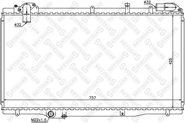 Stellox 10-25274-SX Радіатор охолодження двигуна 1025274SX: Приваблива ціна - Купити у Польщі на 2407.PL!