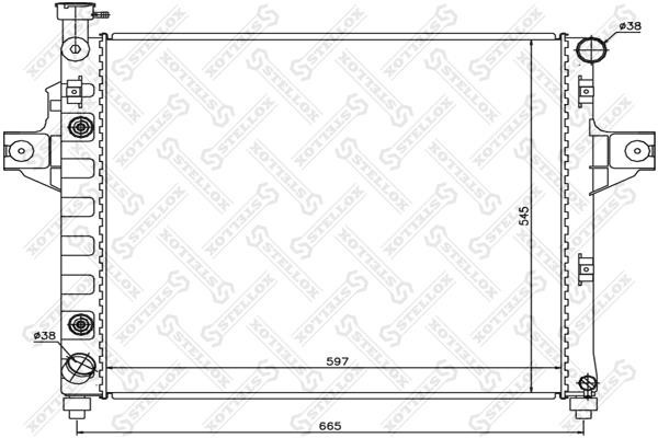 Stellox 10-25285-SX Радіатор охолодження двигуна 1025285SX: Приваблива ціна - Купити у Польщі на 2407.PL!