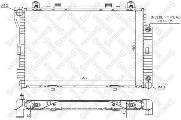 Stellox 10-25295-SX Kühler motorkühlung 1025295SX: Kaufen Sie zu einem guten Preis in Polen bei 2407.PL!