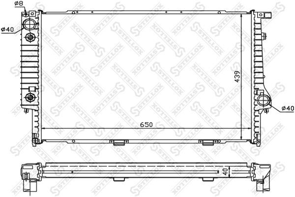 Stellox 10-25376-SX Radiator, engine cooling 1025376SX: Buy near me in Poland at 2407.PL - Good price!