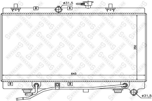 Stellox 10-25470-SX Радиатор охлаждения двигателя 1025470SX: Отличная цена - Купить в Польше на 2407.PL!