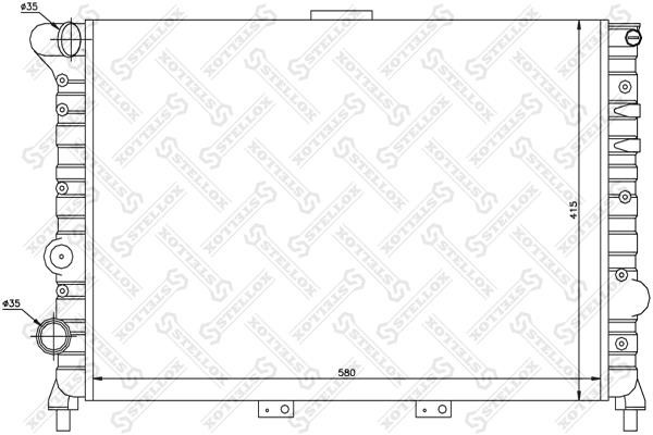 Stellox 10-25487-SX Радиатор охлаждения двигателя 1025487SX: Отличная цена - Купить в Польше на 2407.PL!