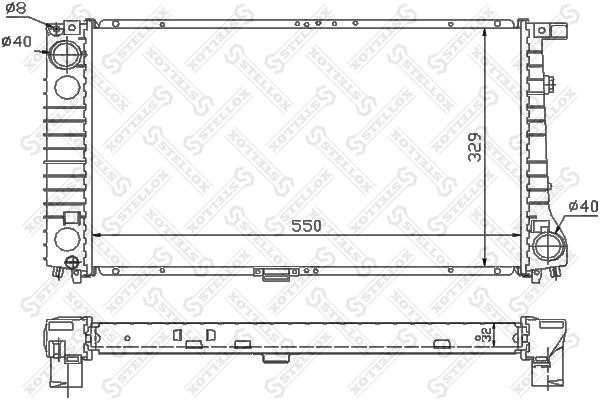 Stellox 10-25568-SX Radiator, engine cooling 1025568SX: Buy near me in Poland at 2407.PL - Good price!