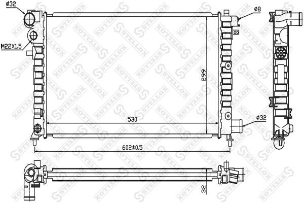 Stellox 10-25665-SX Kühler motorkühlung 1025665SX: Kaufen Sie zu einem guten Preis in Polen bei 2407.PL!