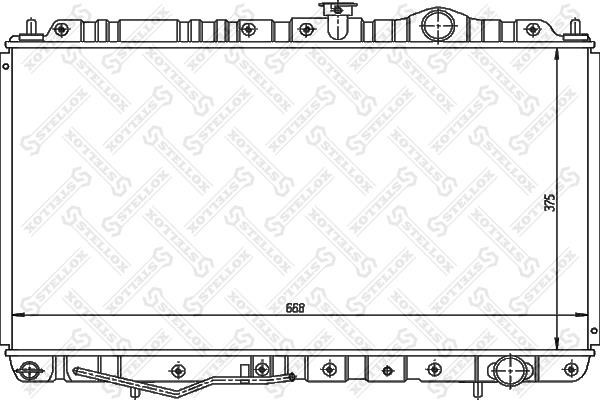 Stellox 10-25954-SX Радіатор охолодження двигуна 1025954SX: Приваблива ціна - Купити у Польщі на 2407.PL!