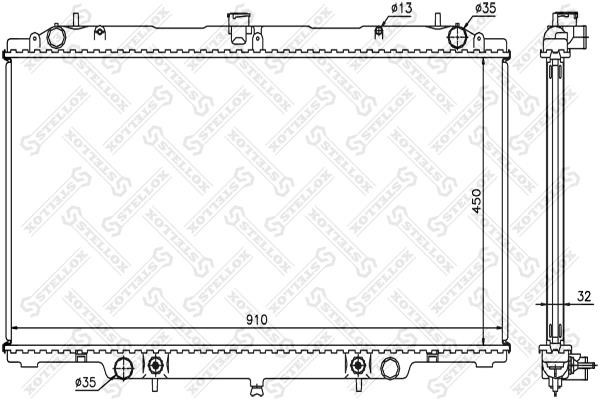 Stellox 10-25983-SX Radiator, engine cooling 1025983SX: Buy near me in Poland at 2407.PL - Good price!