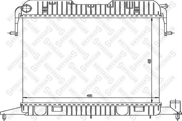 Stellox 10-26006-SX Радіатор охолодження двигуна 1026006SX: Приваблива ціна - Купити у Польщі на 2407.PL!