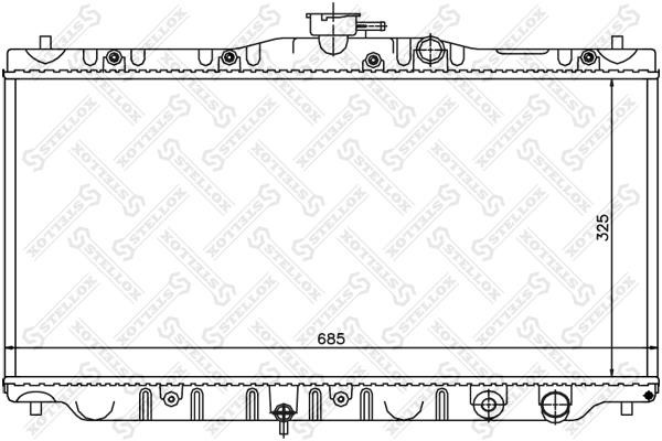 Stellox 10-26079-SX Радіатор охолодження двигуна 1026079SX: Приваблива ціна - Купити у Польщі на 2407.PL!