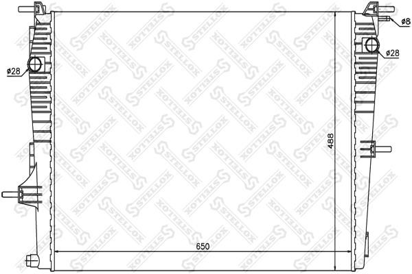 Stellox 10-26160-SX Radiator, engine cooling 1026160SX: Buy near me in Poland at 2407.PL - Good price!