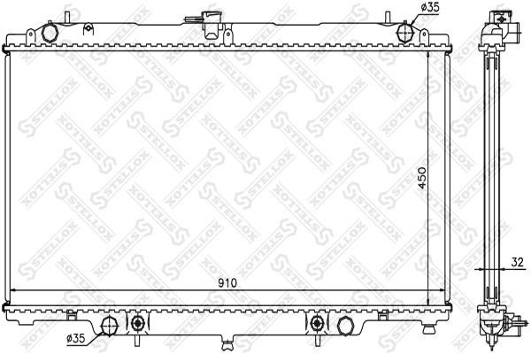 Stellox 10-26582-SX Radiator, engine cooling 1026582SX: Buy near me in Poland at 2407.PL - Good price!