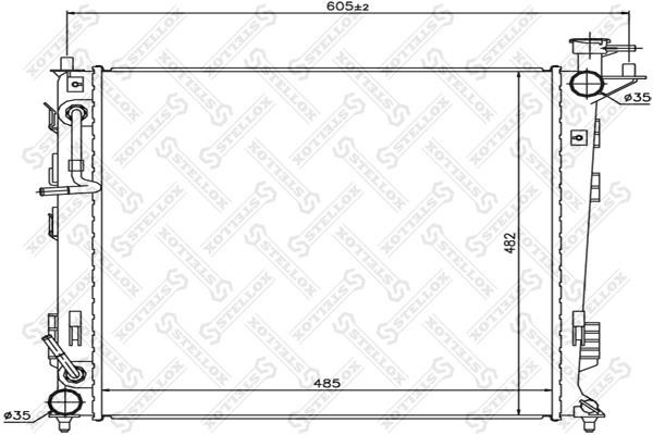 Stellox 10-26617-SX Radiator, engine cooling 1026617SX: Buy near me in Poland at 2407.PL - Good price!