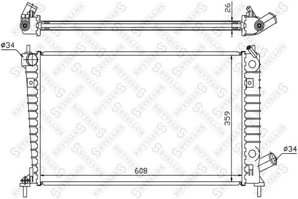 Stellox 10-26662-SX Kühler motorkühlung 1026662SX: Kaufen Sie zu einem guten Preis in Polen bei 2407.PL!