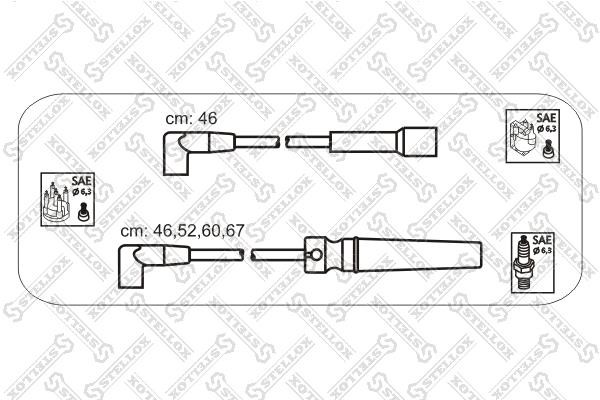 Stellox 10-30043-SX Przewody wysokiego napięcia, komplet 1030043SX: Dobra cena w Polsce na 2407.PL - Kup Teraz!