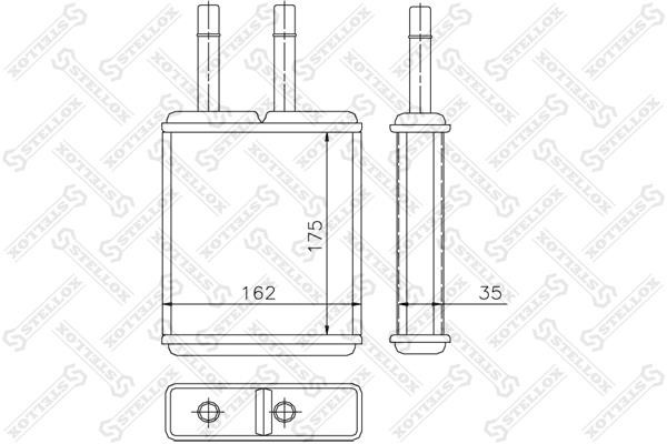 Stellox 10-35169-SX Heat exchanger, interior heating 1035169SX: Buy near me at 2407.PL in Poland at an Affordable price!