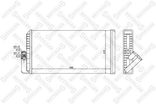 Stellox 10-35234-SX Heat exchanger, interior heating 1035234SX: Buy near me in Poland at 2407.PL - Good price!