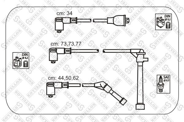 Stellox 10-38266-SX Ignition cable kit 1038266SX: Buy near me in Poland at 2407.PL - Good price!