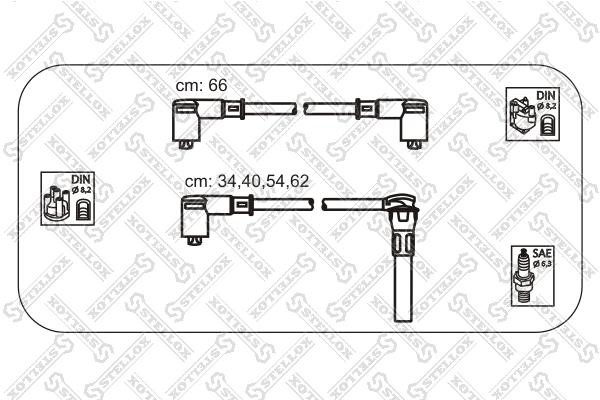 Stellox 10-38518-SX Ignition cable kit 1038518SX: Buy near me in Poland at 2407.PL - Good price!