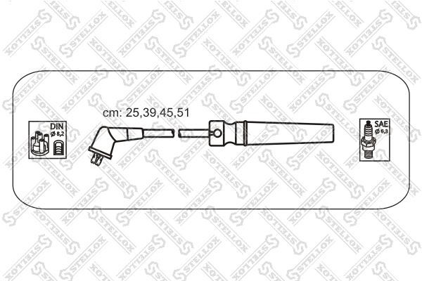 Stellox 10-38570-SX Провода высоковольтные, комплект 1038570SX: Отличная цена - Купить в Польше на 2407.PL!