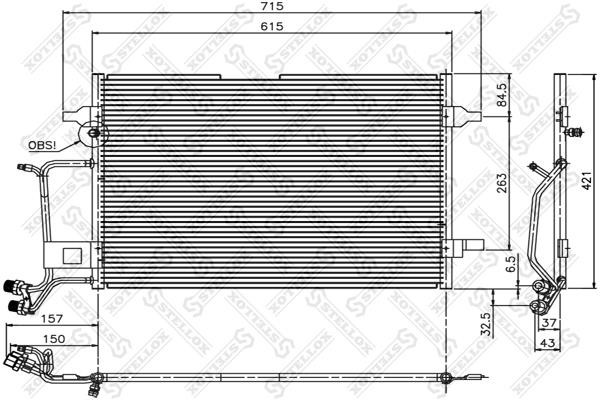 Stellox 10-45006-SX Радиатор кондиционера 1045006SX: Отличная цена - Купить в Польше на 2407.PL!