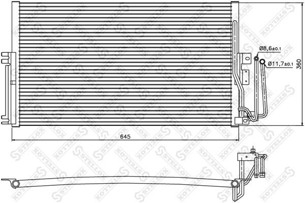 Stellox 10-45008-SX Радиатор кондиционера 1045008SX: Отличная цена - Купить в Польше на 2407.PL!