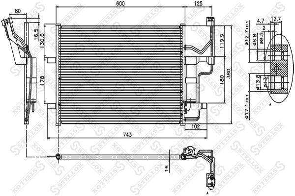 Stellox 10-45118-SX Радиатор кондиционера 1045118SX: Отличная цена - Купить в Польше на 2407.PL!