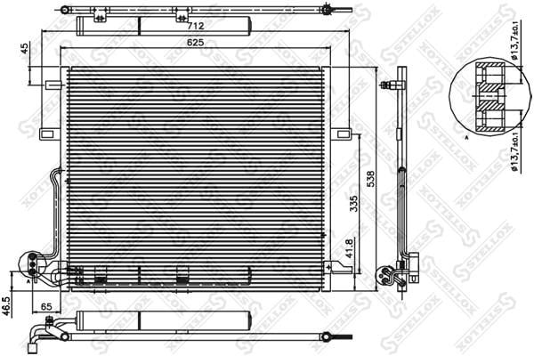 Stellox 10-45121-SX Радиатор кондиционера (Конденсатор) 1045121SX: Отличная цена - Купить в Польше на 2407.PL!