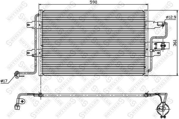 Stellox 10-45011-SX Condenser, air conditioning 1045011SX: Buy near me in Poland at 2407.PL - Good price!