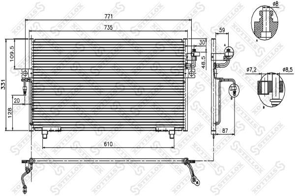 Stellox 10-45018-SX Радиатор кондиционера (Конденсатор) 1045018SX: Отличная цена - Купить в Польше на 2407.PL!