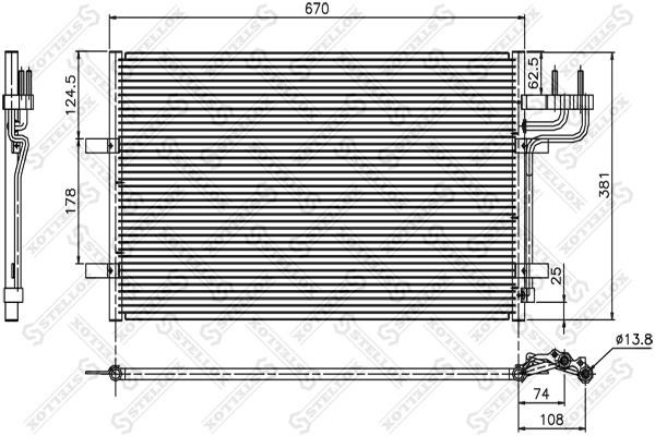 Stellox 10-45036-SX Радиатор кондиционера 1045036SX: Отличная цена - Купить в Польше на 2407.PL!