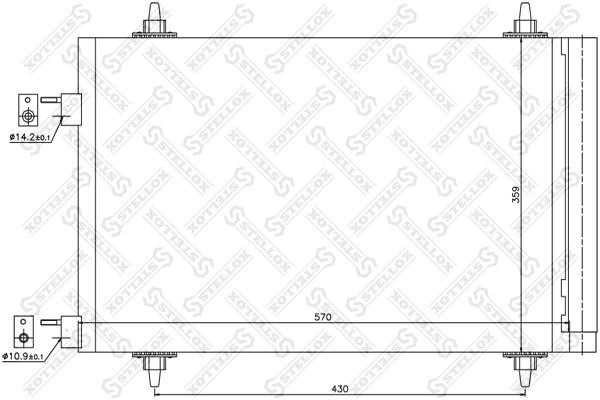 Stellox 10-45039-SX Радиатор кондиционера (Конденсатор) 1045039SX: Отличная цена - Купить в Польше на 2407.PL!